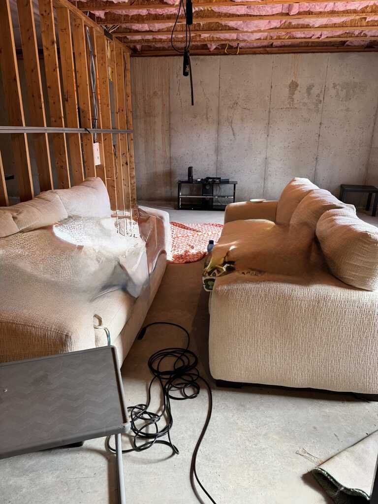 Sofa removal from basement