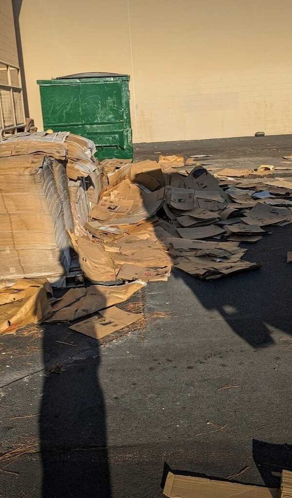 Commercial cardboard removal