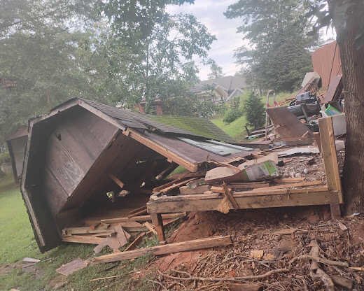 Shed demolition and removal